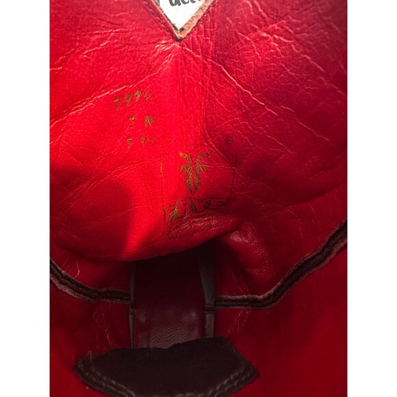 Frye Vintage Black and Red Leather Pointed Toe Daisy Dukes Cowgirl Boots 6.5 - Picture 10 of 13